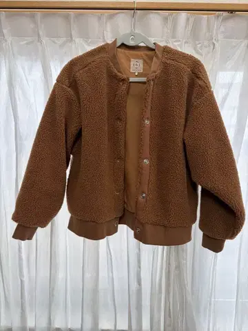 사만사 모스2 라이트 보아 숏 블루종 브라운