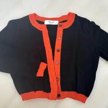 blugirl 블랙과 오렌지 가디건