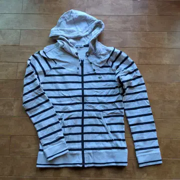 LACOSTE 스트라이프 집업 후드티