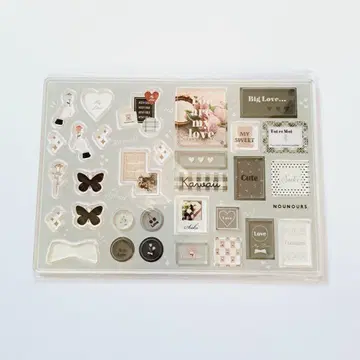 후쿠야 FUKUYA fanfancy 아크릴 프레임 부품 그레이 블랙