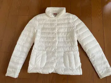 유니클로 + 이네스 울트라 라이트 다운 자켓 화이트 S 미사용품