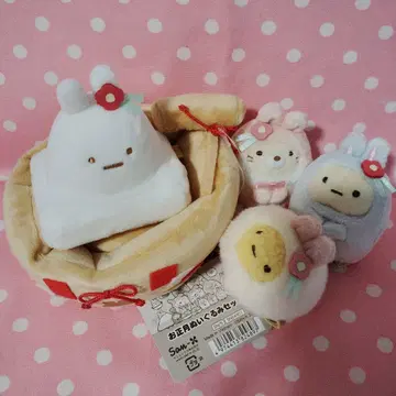 설날 봉제 인형 세트 (토끼) 스미코구라시 산엑스 온라인샵 한정판