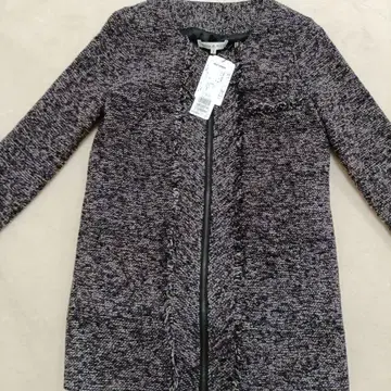 택 포함 새상품 노카라 자켓 사이즈 2