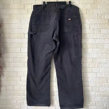 디키즈 워크 팬츠 W38 페이드 블랙 워크 팬츠 코튼