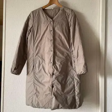 MUJI 베이지 다운 하프 코트 S 사이즈