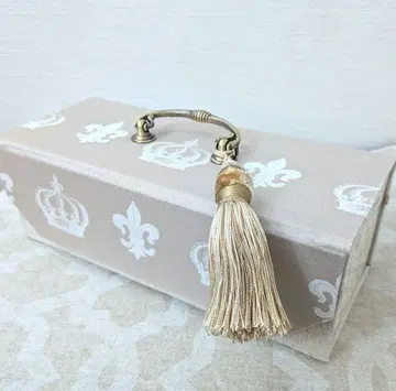 카르토나주 하프 사이즈 BOX 인테리어 BOX 크라운 패턴 원단