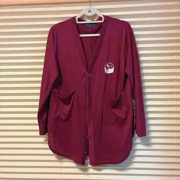 하라페코 상점 북극곰 가디건 와인 프리 사이즈