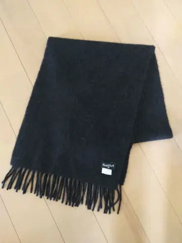 MARGARET HOWELL 캐시미어 머플러 블랙 울 머플러