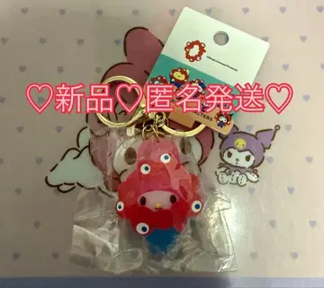 새상품 미야쿠미야쿠 x 마이멜로디 입체 마스코트 클리어 컬러 키링