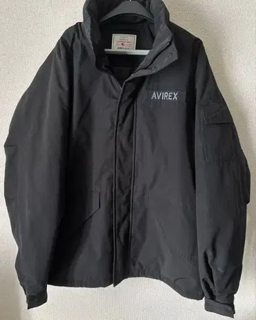 AVIREX 블랙 패딩 자켓 XL