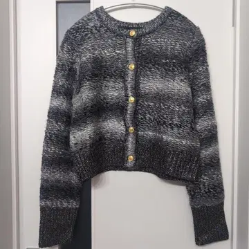 JEANASIS 그레이 계열 니트 가디건 알파카 혼방 F