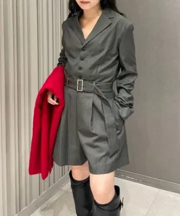 fray id 테일러드 미니 콤비네존