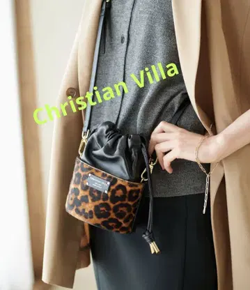 새상품급! [Christian Villa] 레오파드 숄더백
