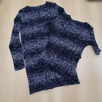 스페치오 셔틀 플리츠 무늬 앙상블 사이즈 40