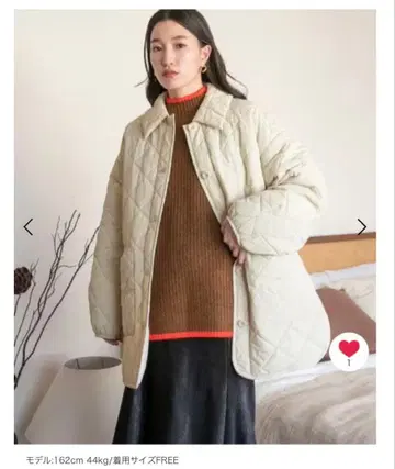 LOWRYS FARM 엘리츠키 퀼팅 자켓 아이보리