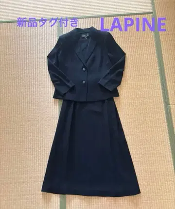 택 포함 새상품 LAPINE 라핀 블랙 포멀 스커트 수트