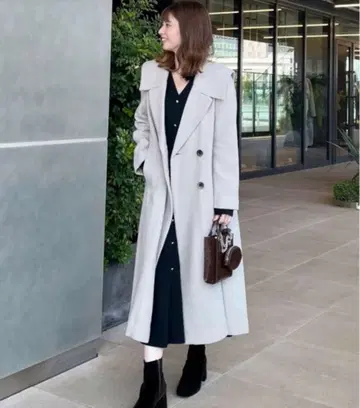 코코딜 빅 컬러 백 플레어 코트