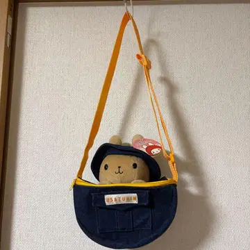 헤이세이 레트로 우즈킨 봉제 인형 데님 백 택 포함
