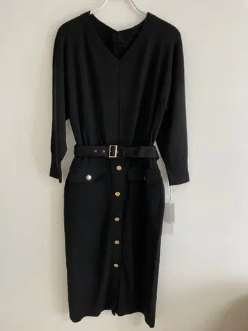 Diagram 블랙 니트 원피스 새상품 미사용