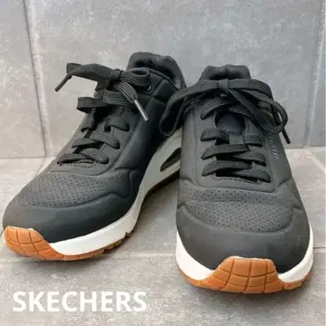 SKECHERS 블랙 스니커즈 24cm