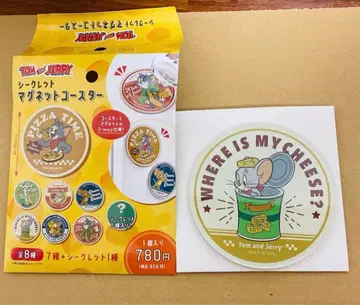 톰과 제리 마그넷 코스터 치즈 통 타피