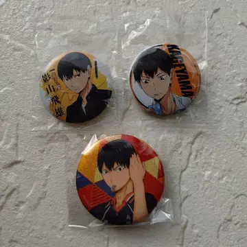 하이큐!! 카게야마 토비오 캔뱃지 3개