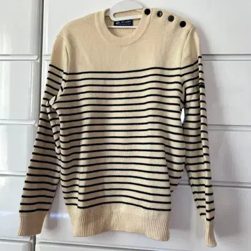 SAINT JAMES 스트라이프 니트 스웨터
