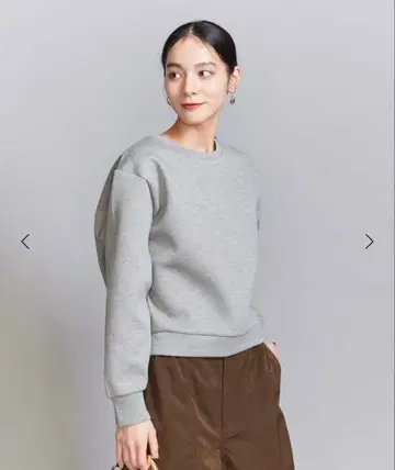 BEAUTY&YOUTH 라메 종이상자 크루넥 상의