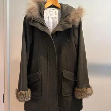 PAGEBOY 카키 더플 코트