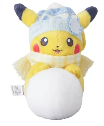 포켓몬 피카츄 봉제 인형 겨울 눈사람 포켓몬 센터 한정판