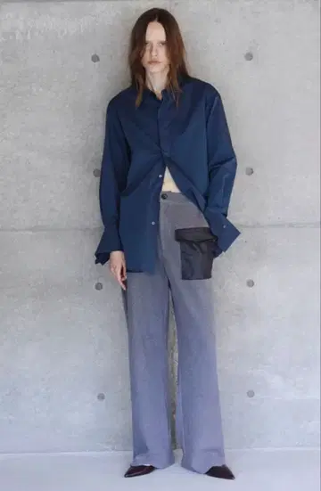 작은 키용 택 포함 &her 더블 포켓 팬츠 니트 팬츠 코듀로이 팬츠