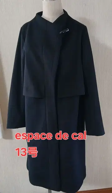 espace de calma 블랙 롱 코트 13호 시착만 한 상품