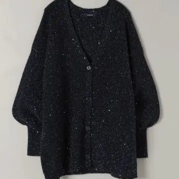 JEANASIS 지나시스 라메 스팽글 카타아제 V 가디건