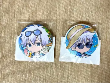 주술회전 마루쿠지 Aloha vibes 캔뱃지 고죠 사토루 2개