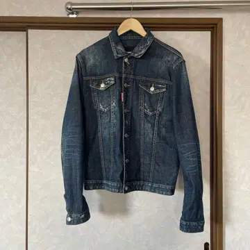 [ DSQUARED2 ] 새상품급 데미지 가공 데님 자켓