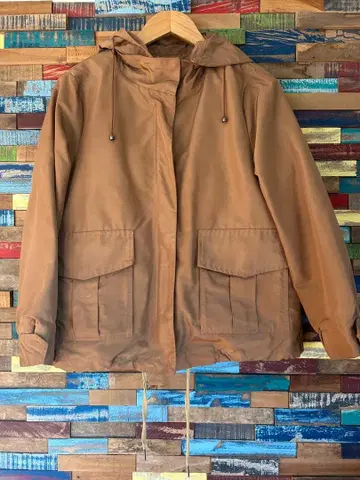 봉바자르 나일론 자켓 브라운