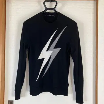 NEIL BARRETT 번개 디자인 니트 캐시미어 혼방