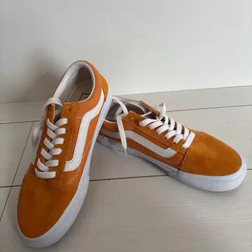 오렌지 vans 스니커즈