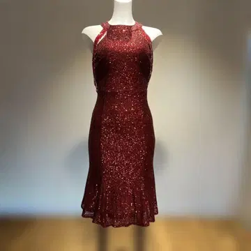 슬리브리스 스팽글 드레스