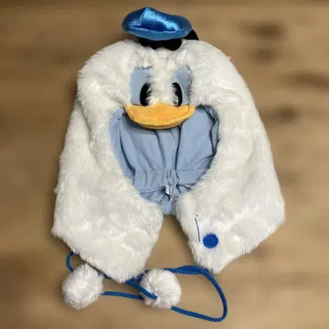 도쿄 디즈니 리조트 도널드 덕 후드 부착 캡