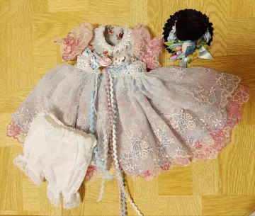 유아SD 의류 (드레스, 모자, 드로와즈) 세트