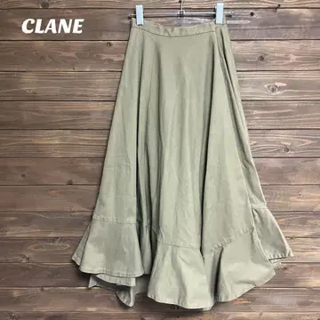 [ 클라네 ] CLANE 랩스커트 플레어 롱 스커트 S