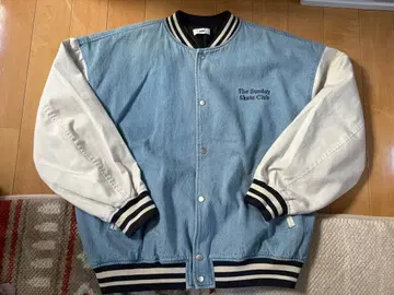 The Sunday Skate Club 바시티 자켓 데님 블루