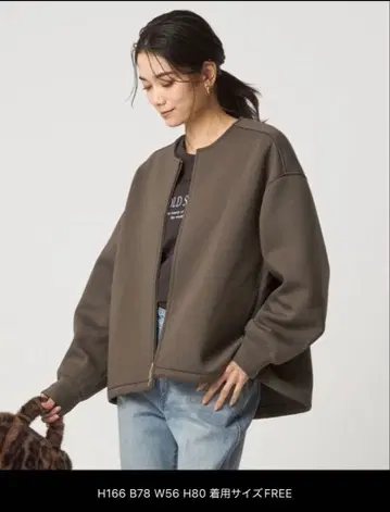 이번 시즌 green label relaxing 종이상자 노카라 블루종