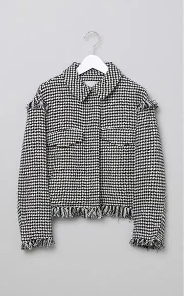 celford 트위드 집업 블루종