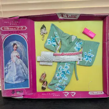 초대 리카짱 마마 기모노 세트 쇼와 레트로 인형 레이디리카 스칼렛짱