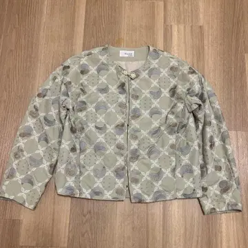 얇은 소재 자켓 순무 바나나 체리 패턴 자수