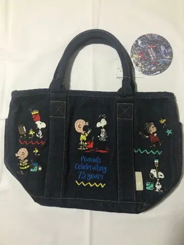 ROOTOTE 피넛 75 YEARS SNOOPY 데님 백 미사용품