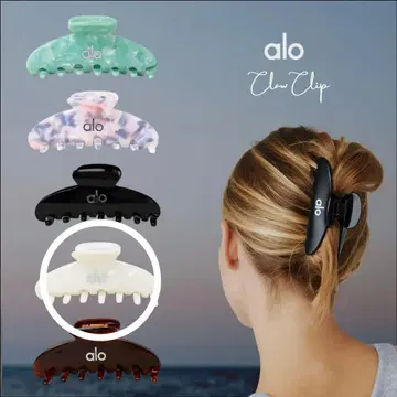 alo 헤어 클립 화이트