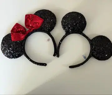 Disney/미키미니 스팽글 머리띠 세트